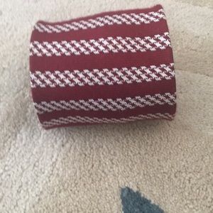 Mark Alexander red and white stripe tie